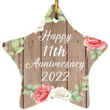 Happy 11th Anniversary 2022 - Star Ornament B