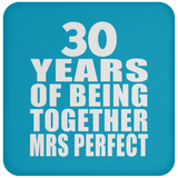 30th Anniversary 30 Years Of Being Mrs Perfect - Drink Coaster
