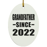 Grandfather Since 2022 - Oval Ornament