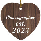 Choreographer Established Est. 2023 - Heart Ornament D