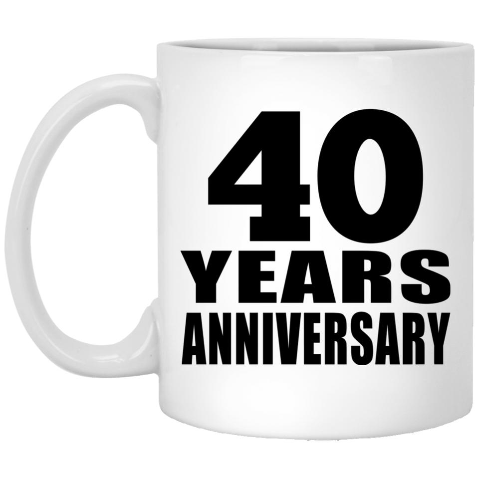 40th Anniversary 40 Years - 11 Oz Coffee Mug