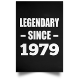 45th Birthday Legendary Since 1979 - Poster Portrait