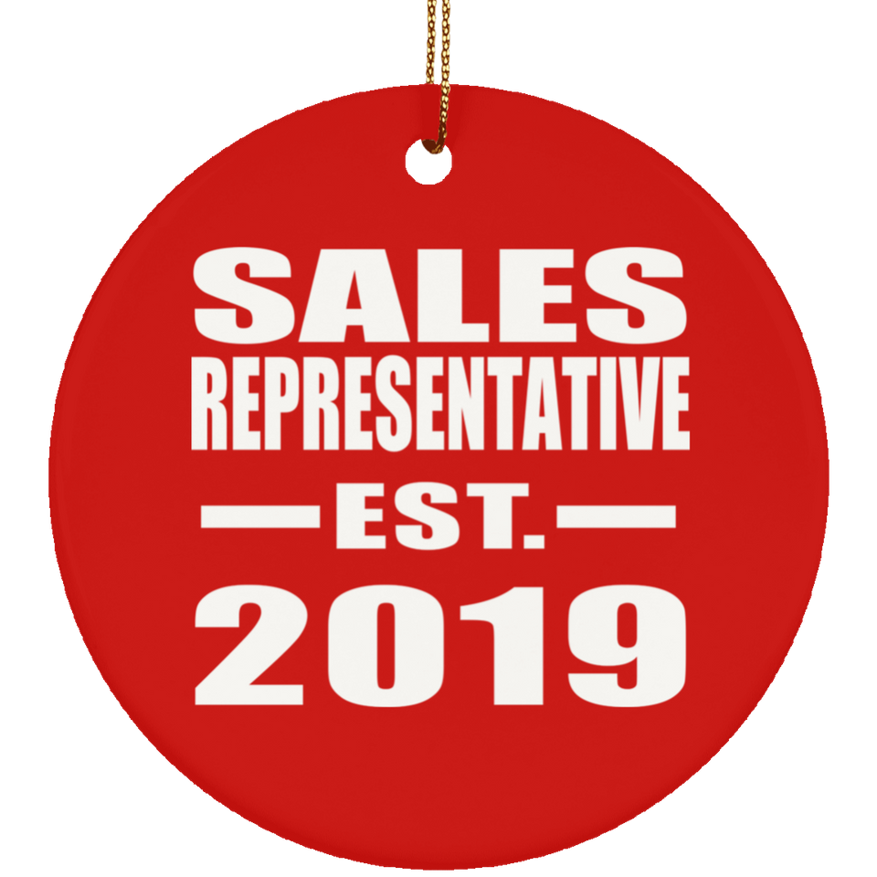 Sales Representative Established EST. 2019 - Circle Ornament