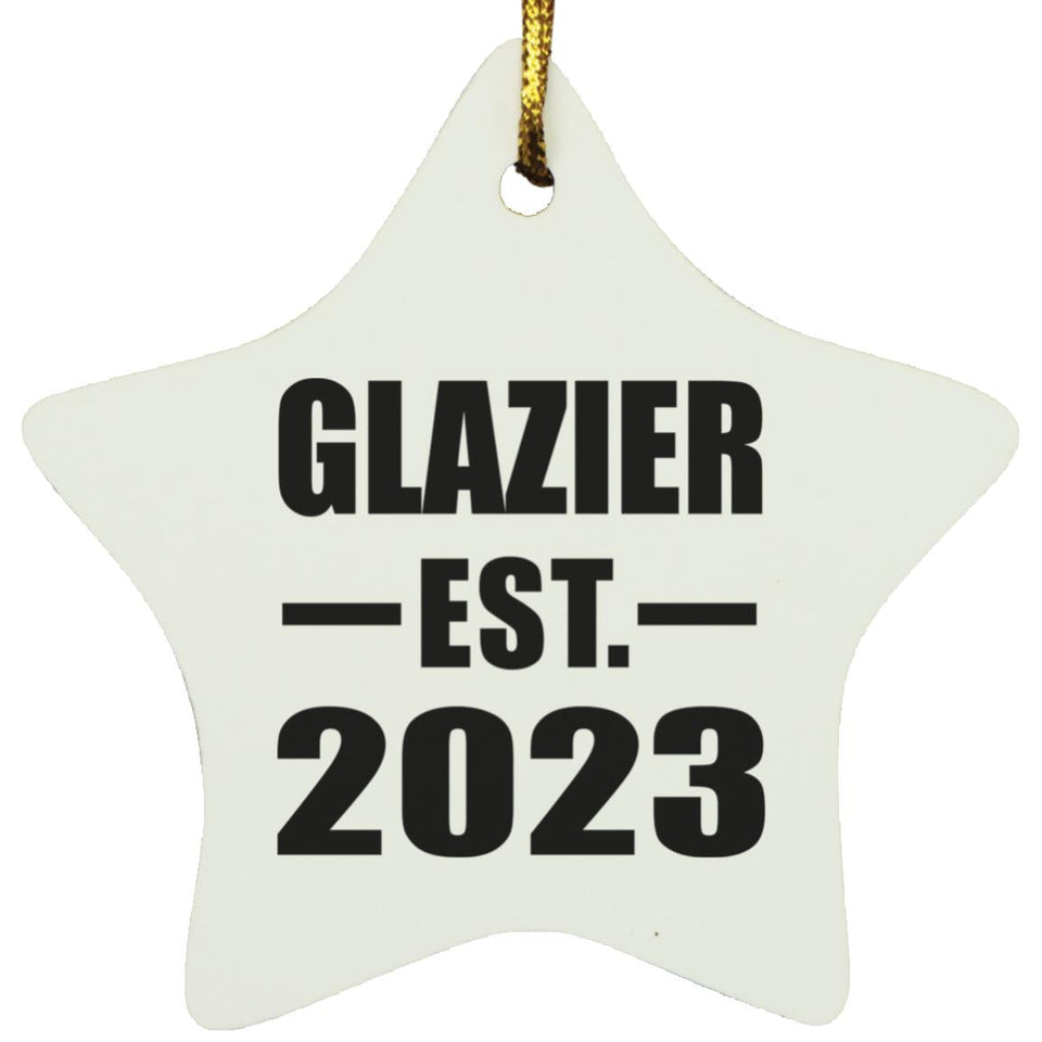 Glazier Established EST. 2023 - Star Ornament