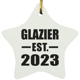Glazier Established EST. 2023 - Star Ornament
