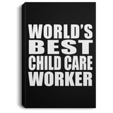 World's Best Child Care Worker - Canvas Portrait