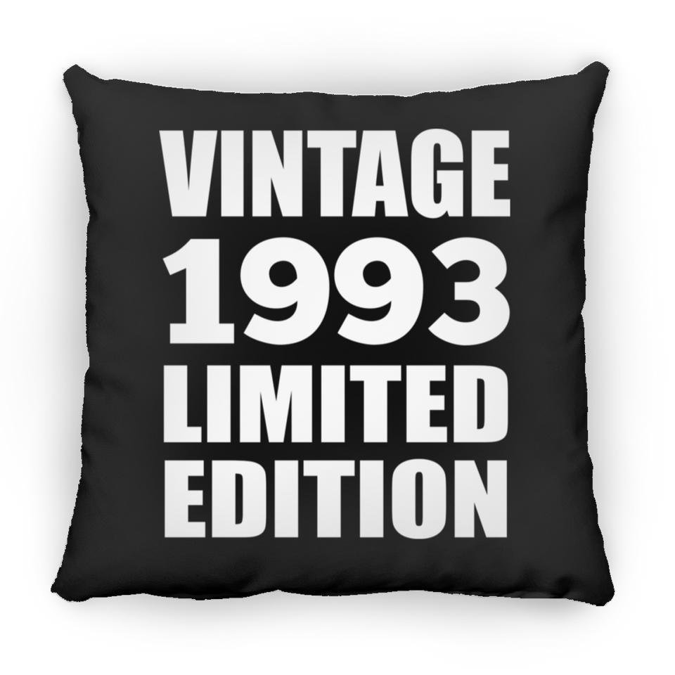31st Birthday Vintage 1993 Limited Edition - Throw Pillow Black