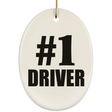 Number One #1 Driver - Oval Ornament