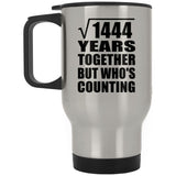 38th Anniversary Square Root of 1444 Years Who's Counting - Silver Travel Mug