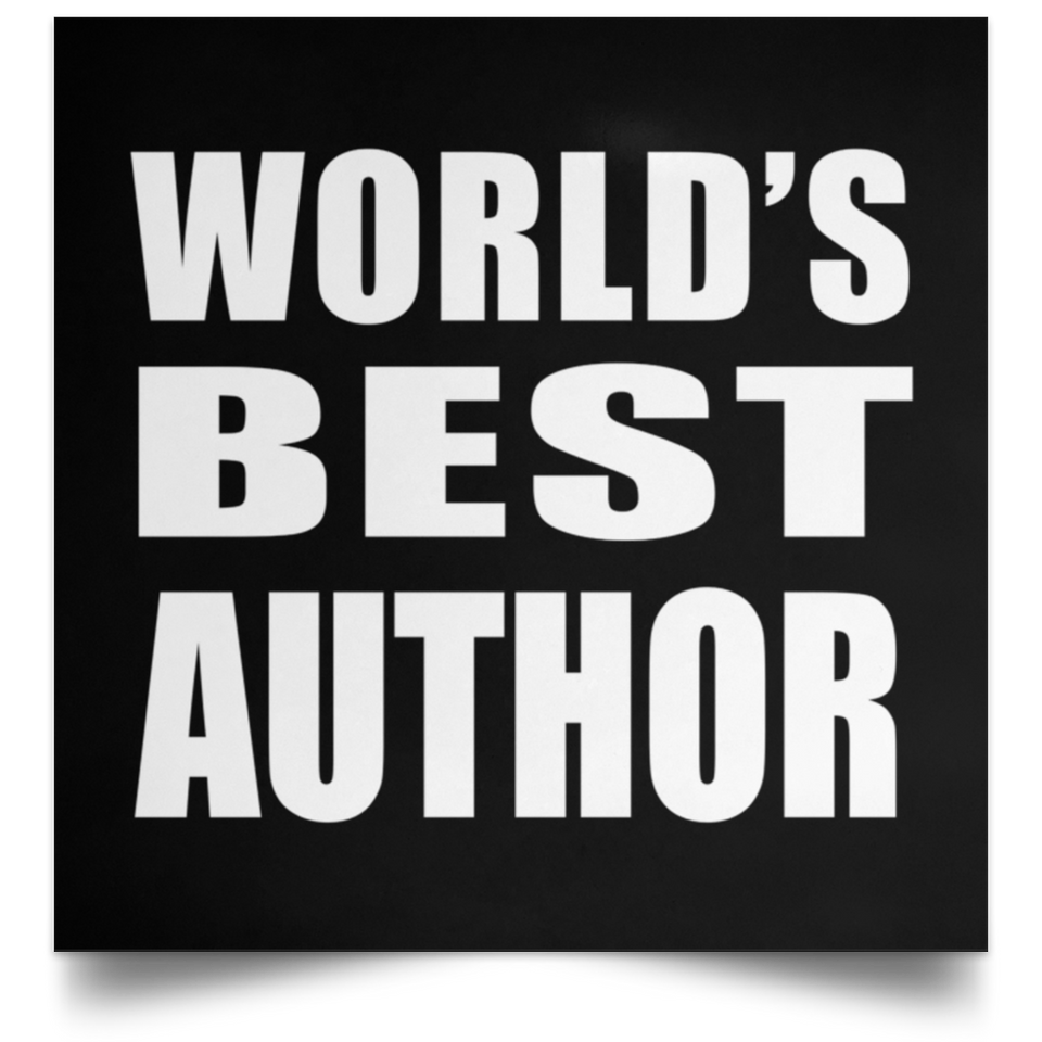 World's Best Author - Poster Square