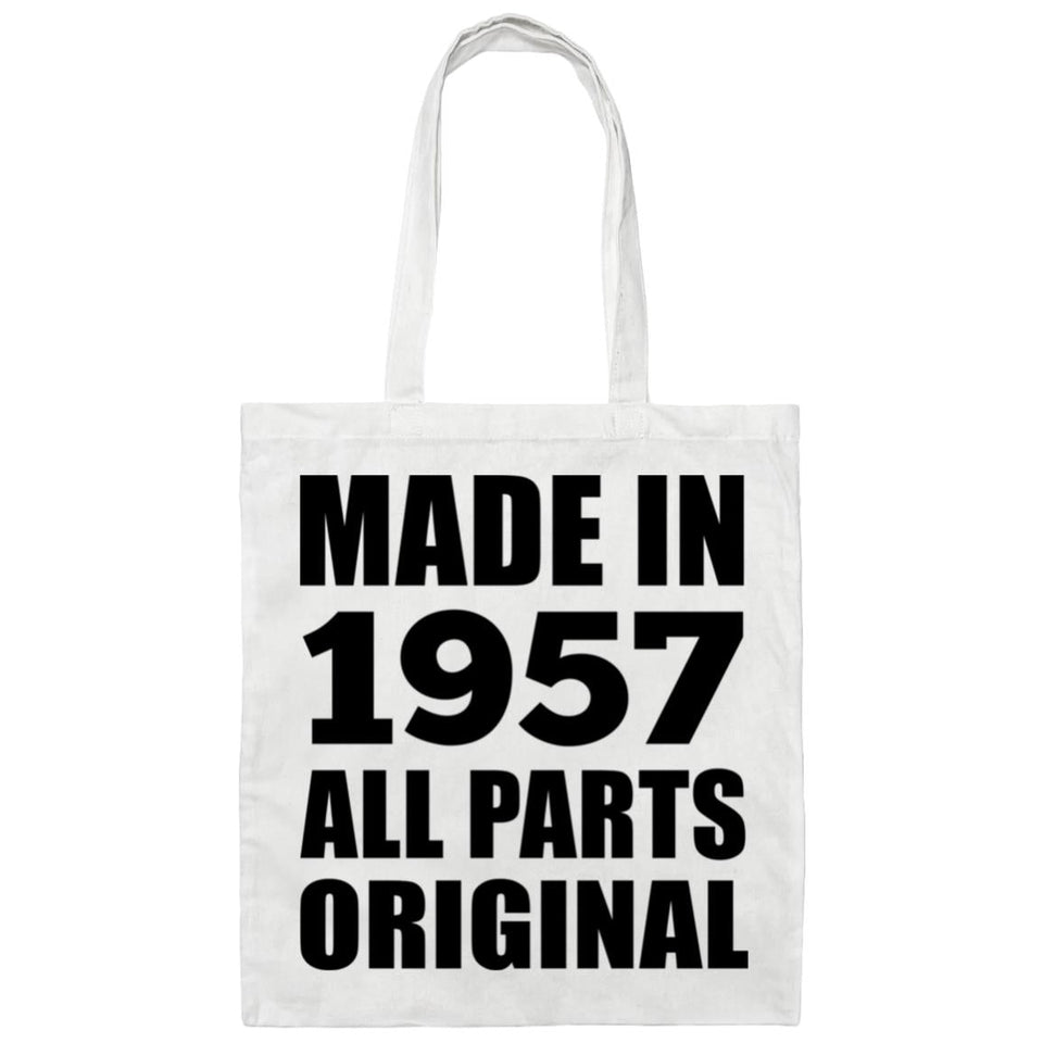 67th Birthday Made in 1957 All Parts Original - Tote Bag White