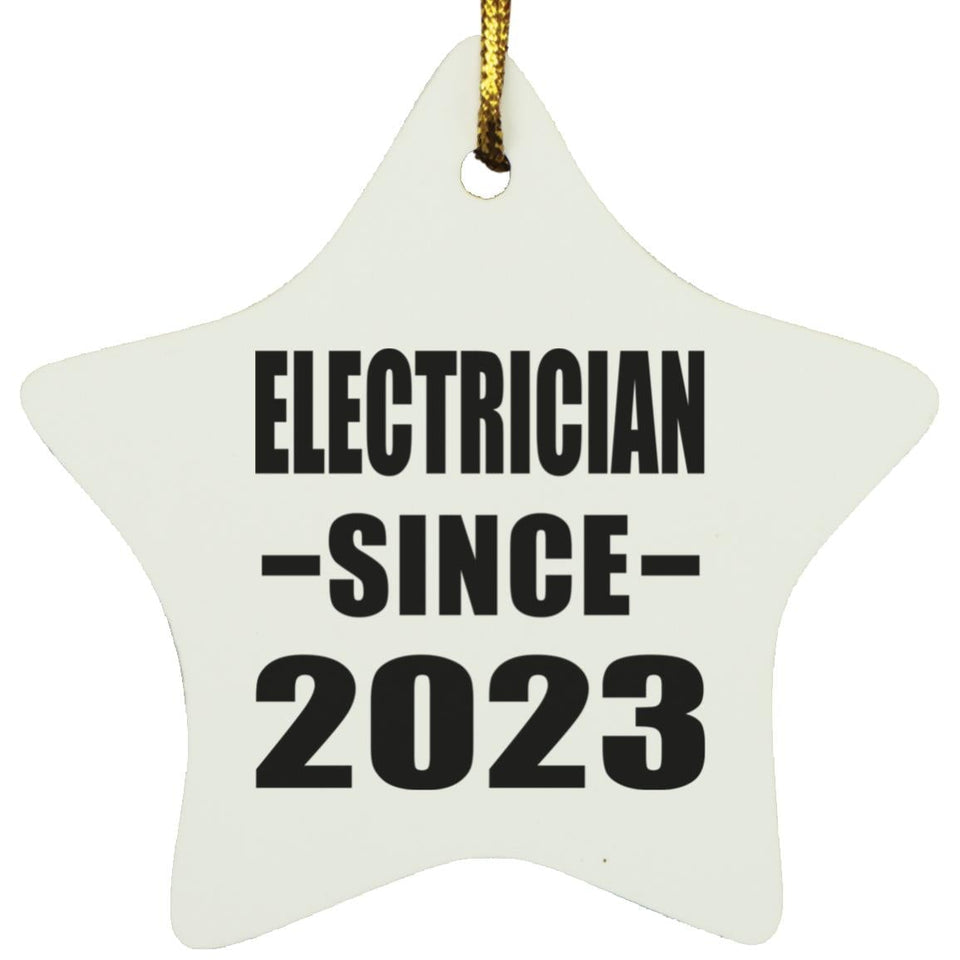 Electrician Since 2023 - Star Ornament