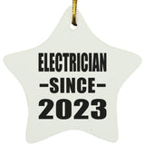 Electrician Since 2023 - Star Ornament