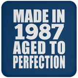 37th Birthday Made In 1987 Aged to Perfection - Drink Coaster