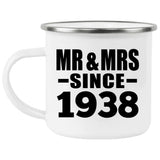 86th Anniversary Mr & Mrs Since 1938 - 12oz Camping Mug