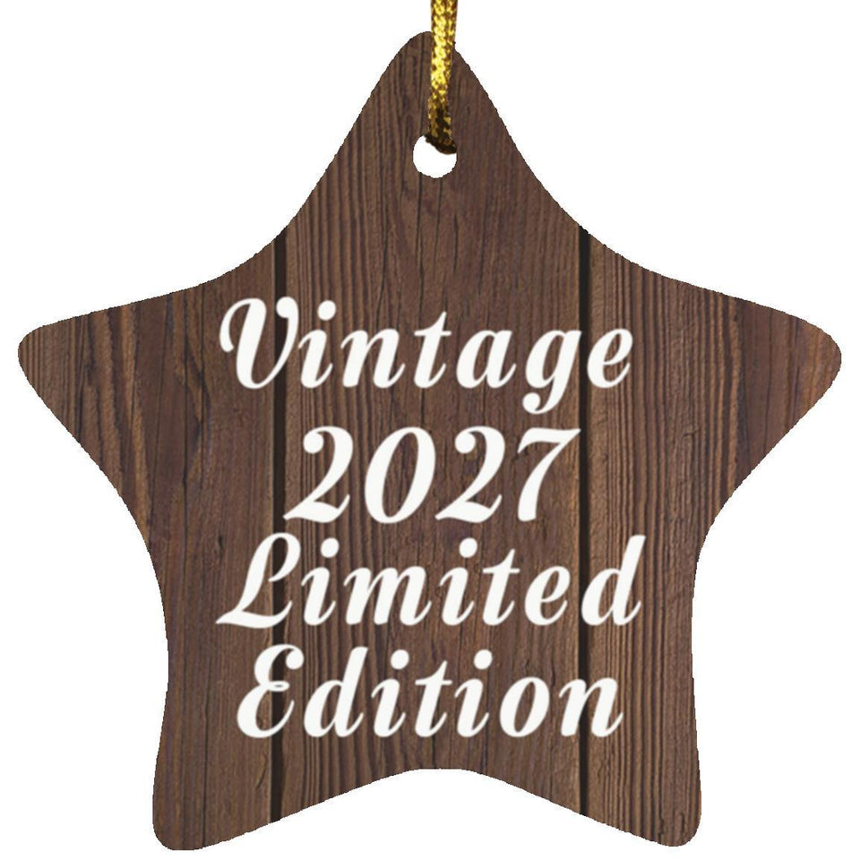 Birthday Vintage 2027 Limited Edition - Star Ornament D