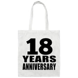 18th Anniversary 18 Years - Tote Bag White