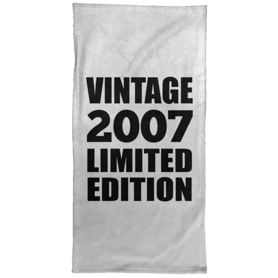17th Birthday Vintage 2007 Limited Edition - Hand Towel