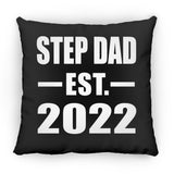 Step Dad Established EST. 2022 - Throw Pillow Black