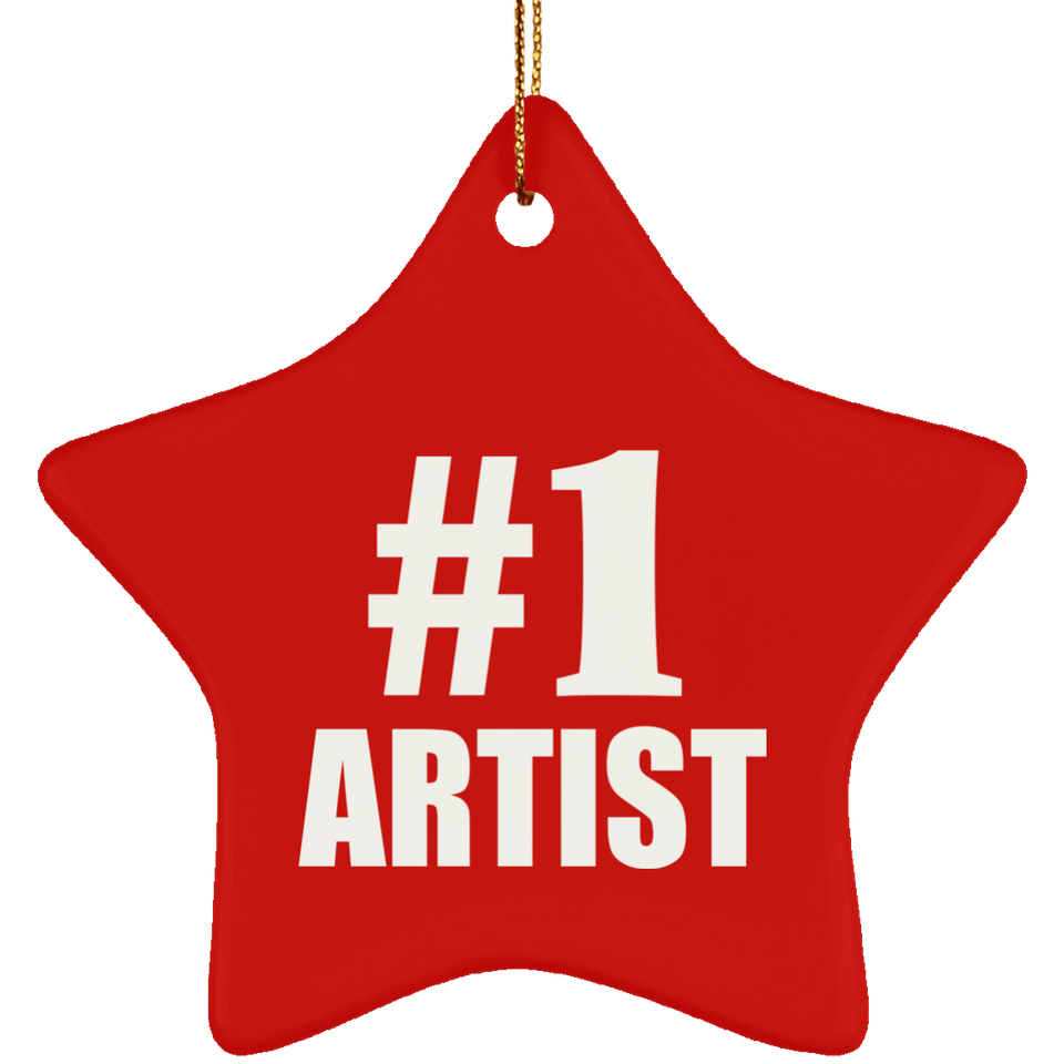Number One #1 Artist - Star Ornament