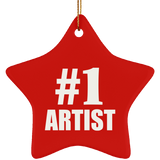 Number One #1 Artist - Star Ornament