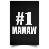 Number One #1 Mamaw - Poster Portrait