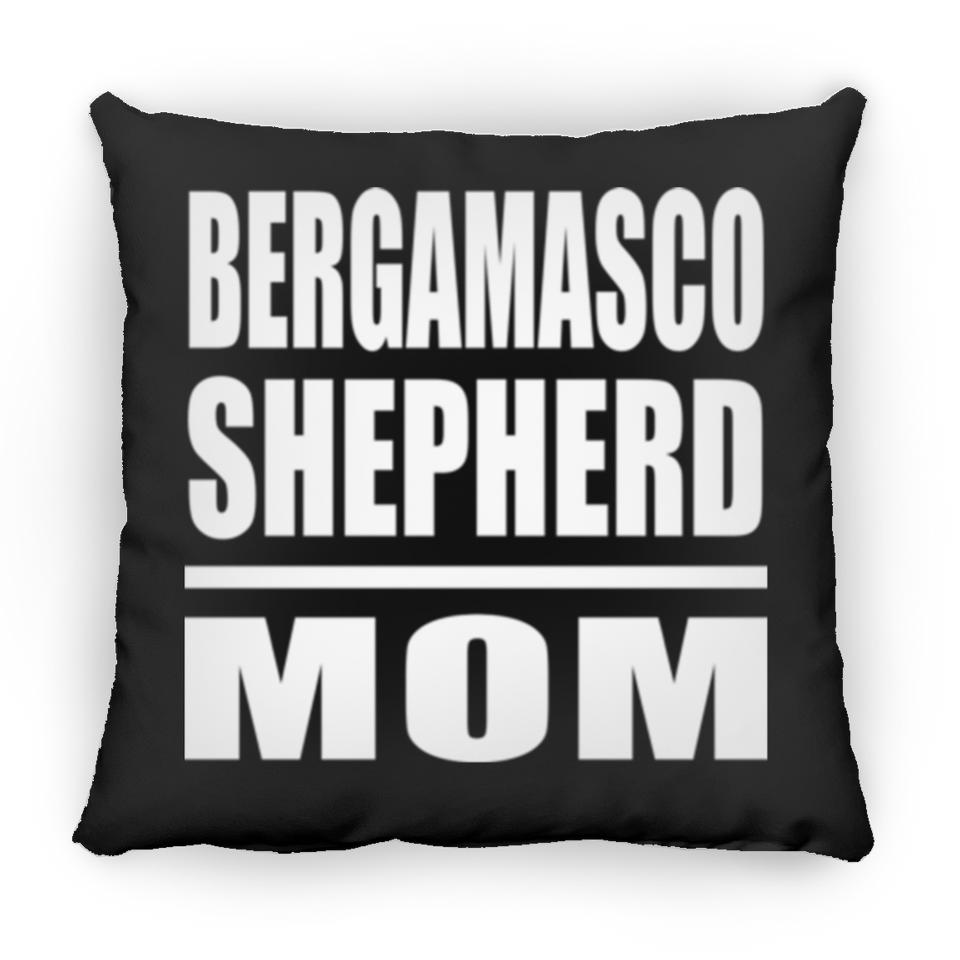 Bergamasco Shepherd Mom - Throw Pillow Black