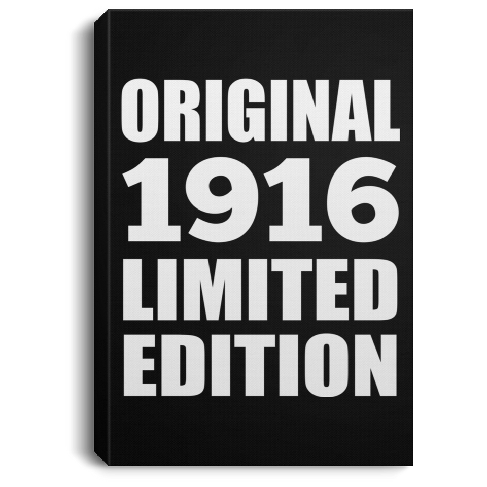 108th Birthday Original 1916 Limited Edition - Canvas Portrait