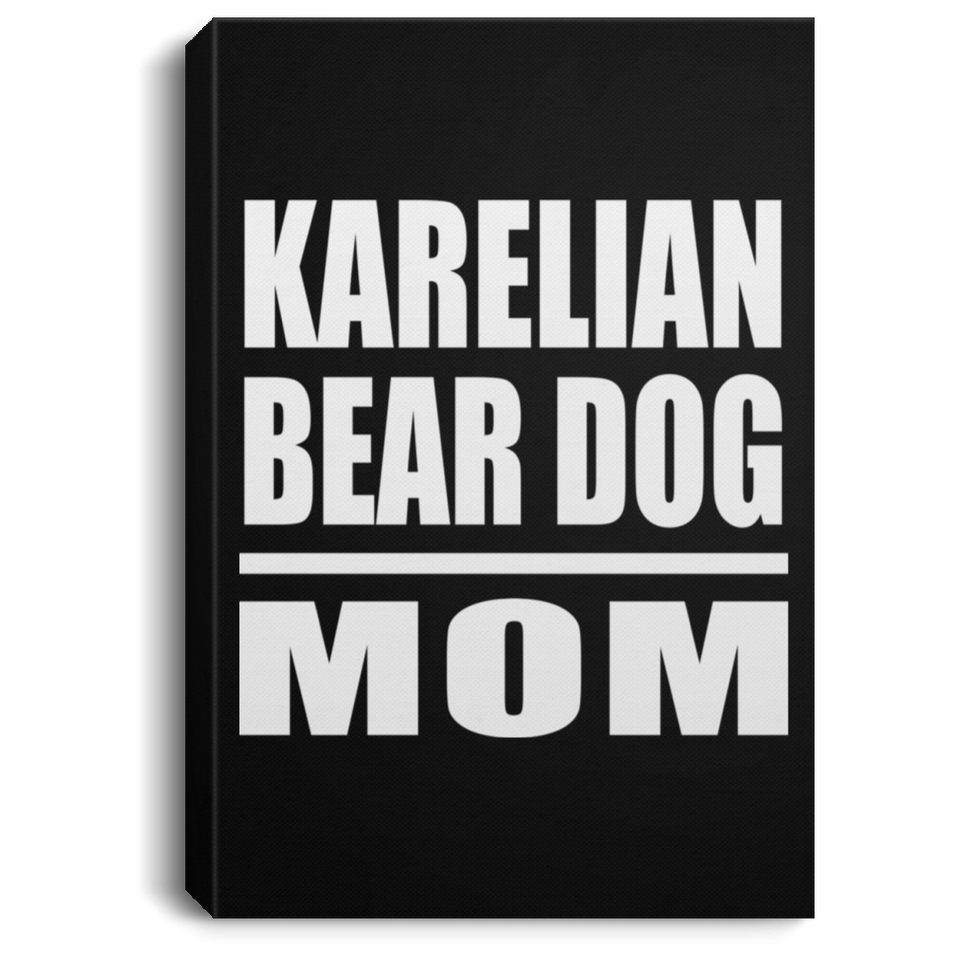 Karelian Bear Dog Mom - Canvas Portrait