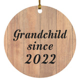 Grandchild Since 2022 - Circle Ornament C