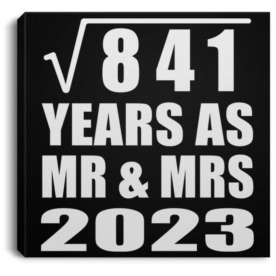 29th Anniversary Square Root of 841 Years As Mr & Mrs 2023 - Canvas Square