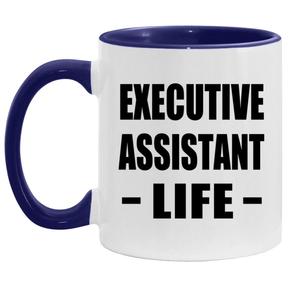 Executive Assistant Life - 11oz Accent Mug Purple