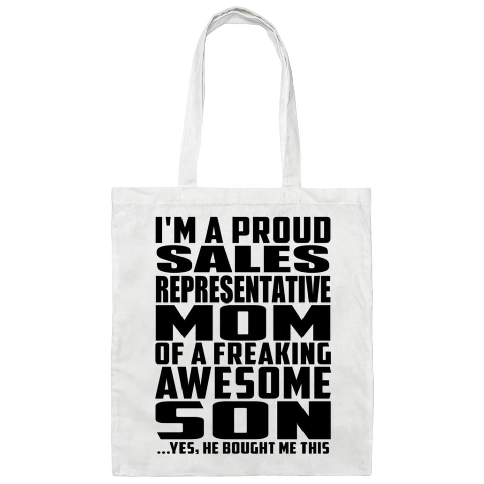 Proud Sales Representative Mom Of Awesome Son - Tote Bag White