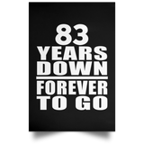 83rd Anniversary 83 Years Down Forever to Go - Poster Portrait
