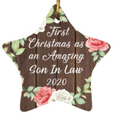 First Christmas As an Amazing Son In Law 2020 - Star Ornament A