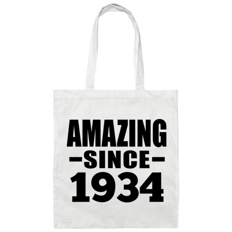 90th Birthday Amazing Since 1934 - Tote Bag White