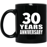 30th Anniversary 30 Years - 11 Oz Coffee Mug Black