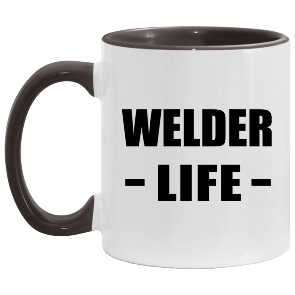 Welder Life - 11oz Accent Mug Black