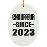 Chauffeur Since 2023 - Oval Ornament