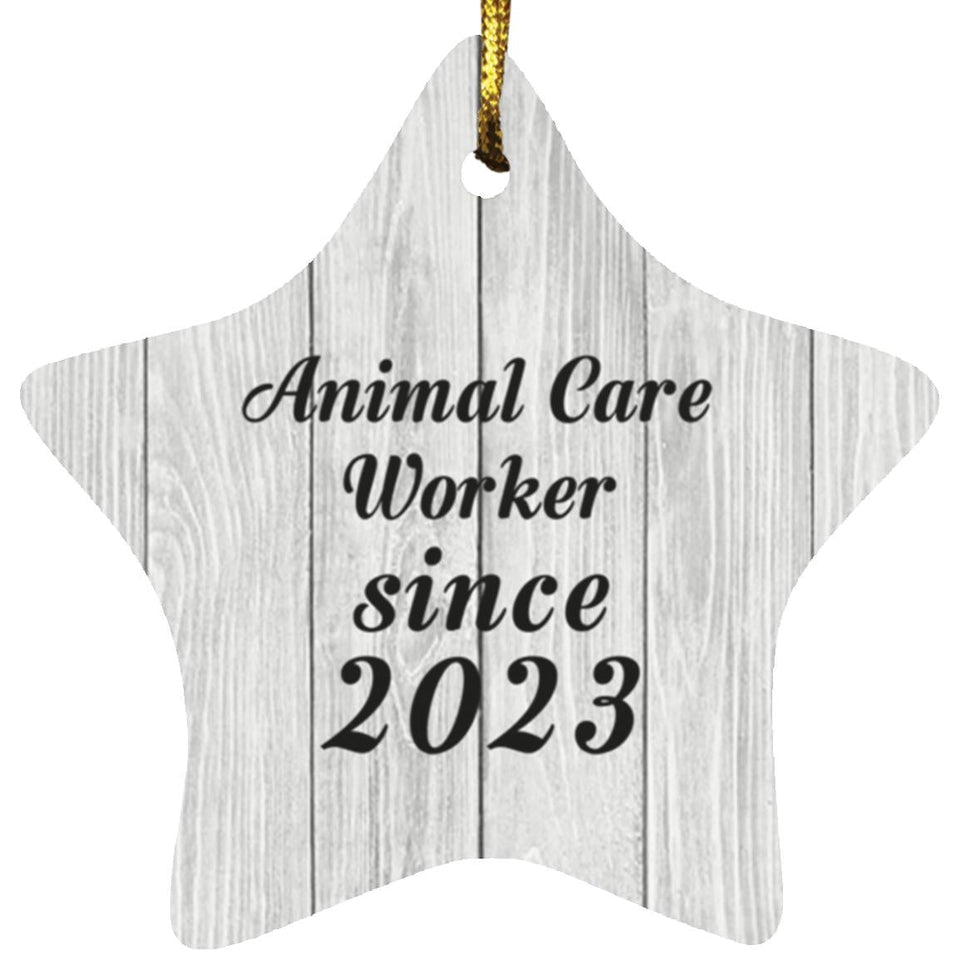 Animal Care Worker Since 2023 - Star Ornament F