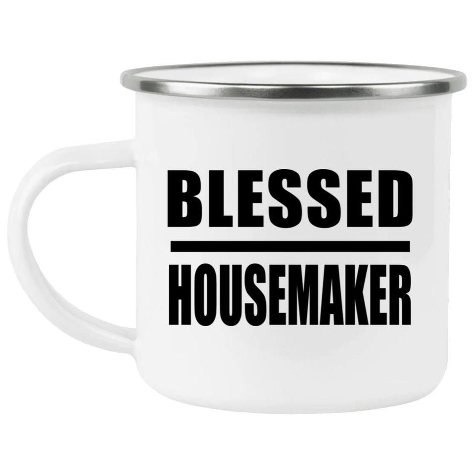 Blessed Housemaker - 12oz Camping Mug