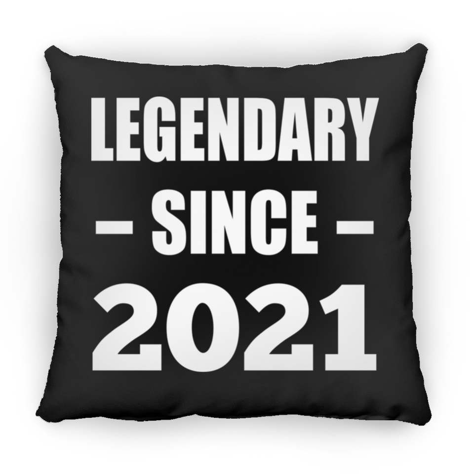 3rd Birthday Legendary Since 2021 - Throw Pillow Black
