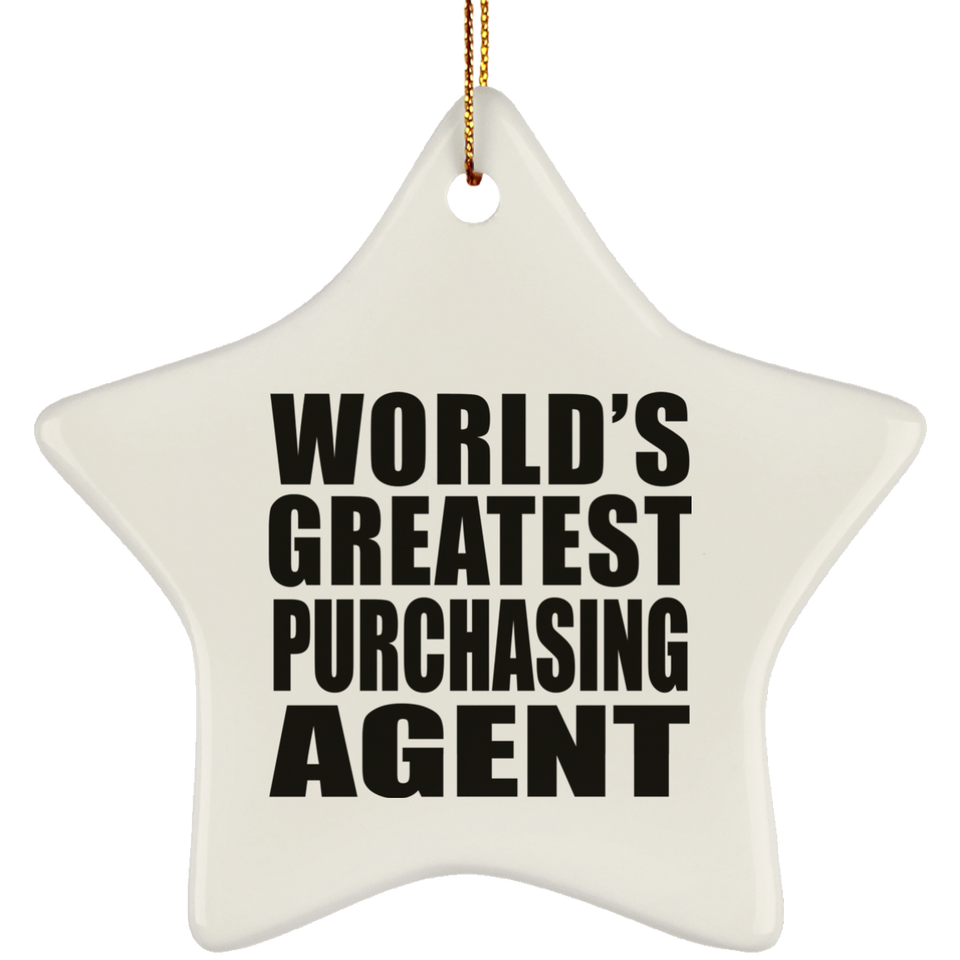 World's Greatest Purchasing Agent - Star Ornament