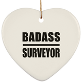 Badass Surveyor - Heart Ornament