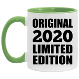 4th Birthday Original 2020 Limited Edition - 11oz Accent Mug Green