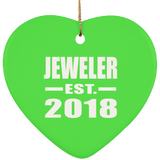 Jeweler Established EST. 2018 - Heart Ornament