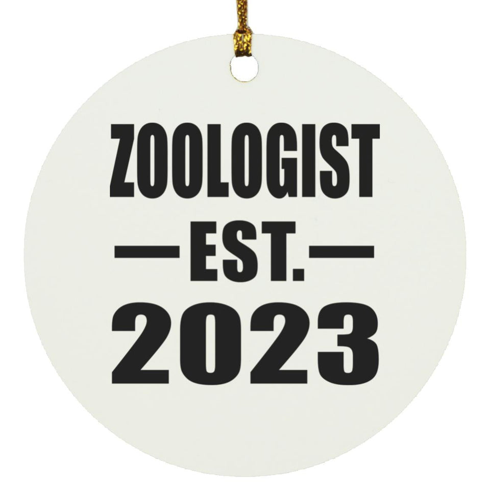 Zoologist Established EST. 2023 - Circle Ornament