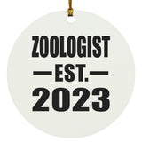 Zoologist Established EST. 2023 - Circle Ornament