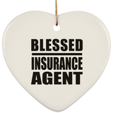 Blessed Insurance Agent - Heart Ornament