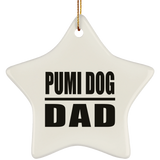 Pumi Dog Dad - Star Ornament